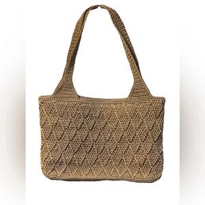 The SAK mocha colored shoulder bag with double straps